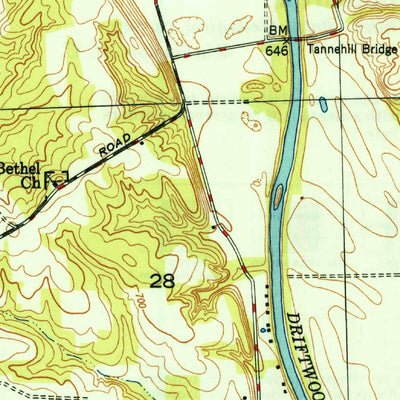 United States Geological Survey Edinburgh, IN (1948, 24000-Scale) digital map