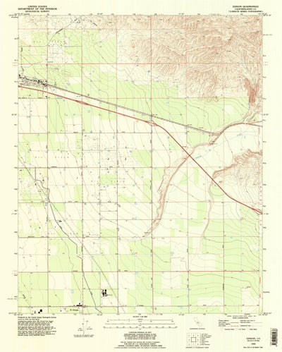 United States Geological Survey Edison, CA (1992, 24000-Scale) digital map