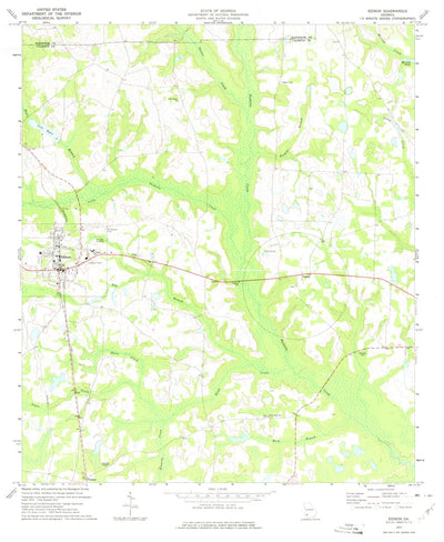 United States Geological Survey Edison, GA (1973, 24000-Scale) digital map