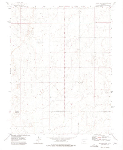 United States Geological Survey Edison School, CO (1973, 24000-Scale) digital map