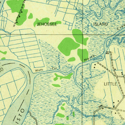 United States Geological Survey Edisto Island, SC (1943, 62500-Scale) digital map