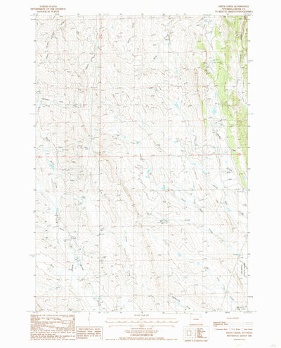United States Geological Survey Edith Creek, WY (1984, 24000-Scale) digital map