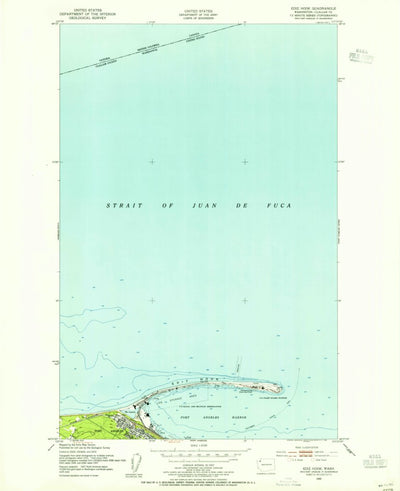 United States Geological Survey Ediz Hook, WA (1950, 24000-Scale) digital map