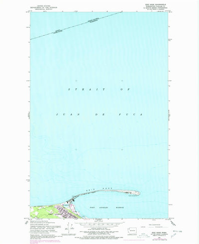 United States Geological Survey Ediz Hook, WA (1961, 24000-Scale) digital map