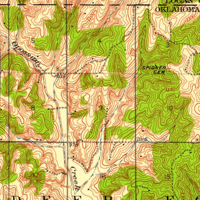 United States Geological Survey Edmond, OK (1935, 62500-Scale) digital map