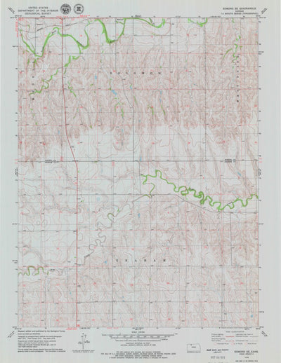 United States Geological Survey Edmond SE, KS (1978, 24000-Scale) digital map