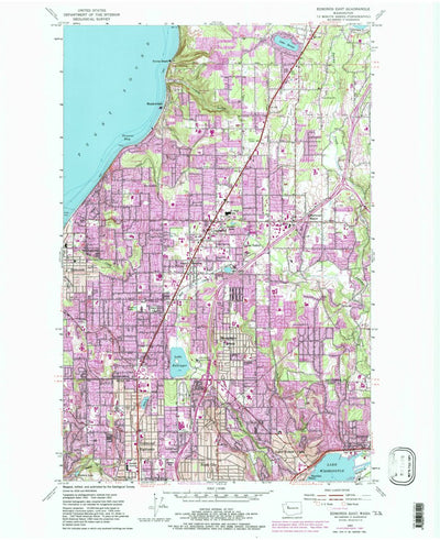 United States Geological Survey Edmonds East, WA (1953, 24000-Scale) digital map