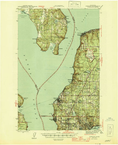 United States Geological Survey Edmonds, WA (1942, 62500-Scale) digital map