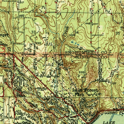 United States Geological Survey Edmonds, WA (1942, 62500-Scale) digital map