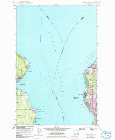 United States Geological Survey Edmonds West, WA (1953, 24000-Scale) digital map