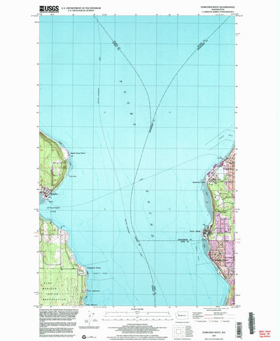 United States Geological Survey Edmonds West, WA (1997, 24000-Scale) digital map