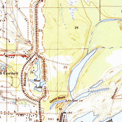 United States Geological Survey Edmondson, AR-TN (1954, 62500-Scale) digital map
