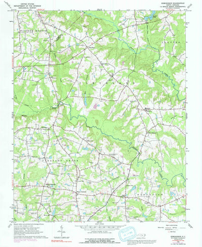 United States Geological Survey Edmondson, NC (1964, 24000-Scale) digital map