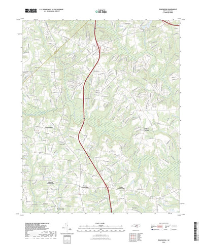 United States Geological Survey Edmondson, NC (2022, 24000-Scale) digital map