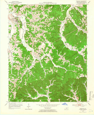 United States Geological Survey Edmonton, KY (1953, 24000-Scale) digital map