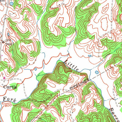 United States Geological Survey Edmonton, KY (1974, 24000-Scale) digital map