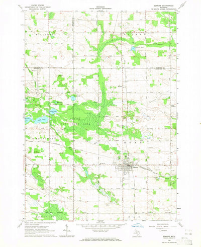 United States Geological Survey Edmore, MI (1964, 24000-Scale) digital map