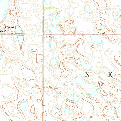 United States Geological Survey Edmore SW, ND (1972, 24000-Scale) digital map