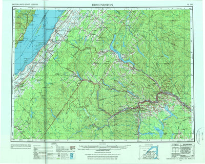 United States Geological Survey Edmundston, ME (1962, 250000-Scale) digital map