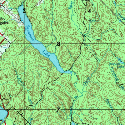 United States Geological Survey Edmundston, ME (1962, 250000-Scale) digital map
