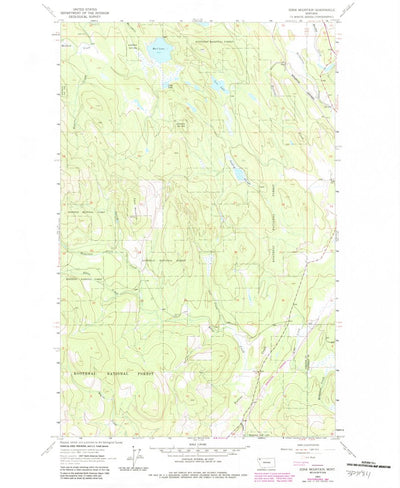 United States Geological Survey Edna Mountain, MT (1963, 24000-Scale) digital map