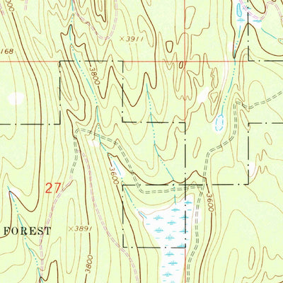 United States Geological Survey Edna Mountain, MT (1963, 24000-Scale) digital map