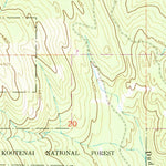 United States Geological Survey Edna Mountain, MT (1963, 24000-Scale) digital map