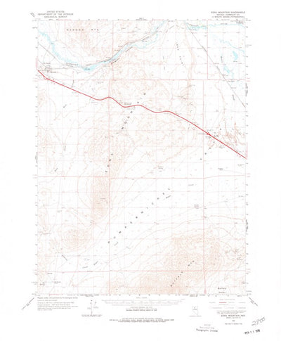 United States Geological Survey Edna Mountain, NV (1965, 62500-Scale) digital map