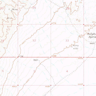 United States Geological Survey Edna Mountain, NV (1965, 62500-Scale) digital map