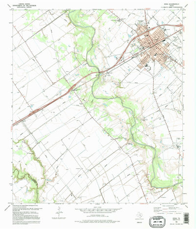United States Geological Survey Edna, TX (1995, 24000-Scale) digital map