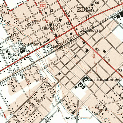 United States Geological Survey Edna, TX (1995, 24000-Scale) digital map