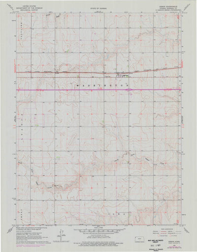 United States Geological Survey Edson, KS (1966, 24000-Scale) digital map