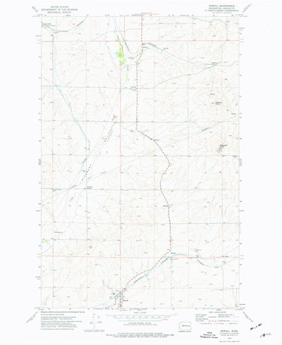 United States Geological Survey Edwall, WA (1973, 24000-Scale) digital map