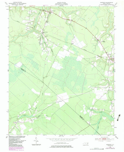 United States Geological Survey Edward, NC (1950, 24000-Scale) digital map