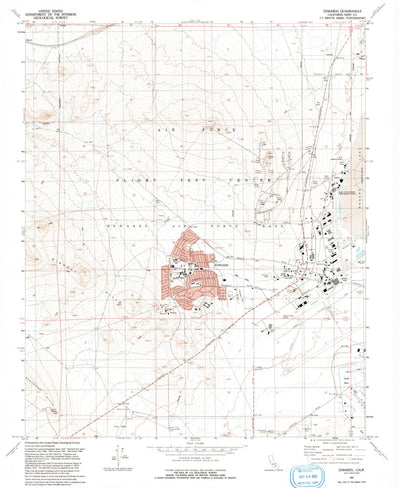 United States Geological Survey Edwards, CA (1992, 24000-Scale) digital map