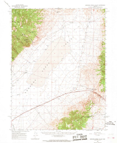 United States Geological Survey Edwards Creek Valley, NV (1966, 62500-Scale) digital map