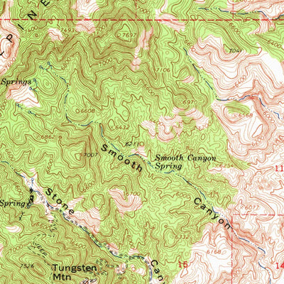United States Geological Survey Edwards Creek Valley, NV (1966, 62500-Scale) digital map
