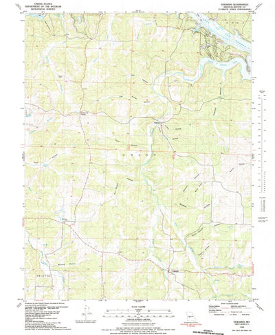 United States Geological Survey Edwards, MO (1983, 24000-Scale) digital map