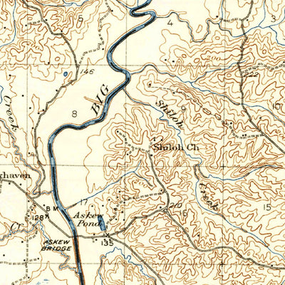 United States Geological Survey Edwards, MS (1938, 62500-Scale) digital map