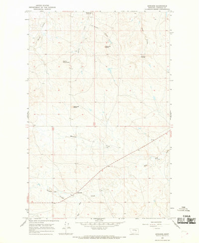 United States Geological Survey Edwards, MT (1965, 24000-Scale) digital map