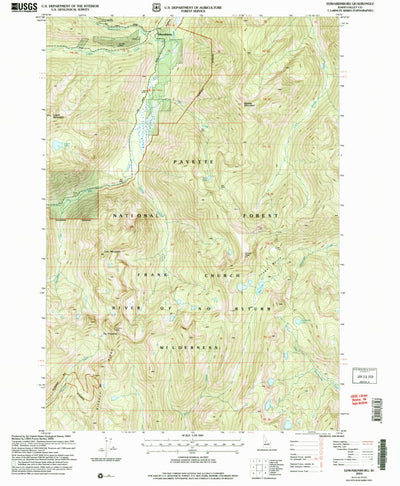 United States Geological Survey Edwardsburg, ID (2004, 24000-Scale) digital map