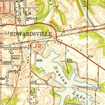 United States Geological Survey Edwardsville, IL (1950, 24000-Scale) digital map