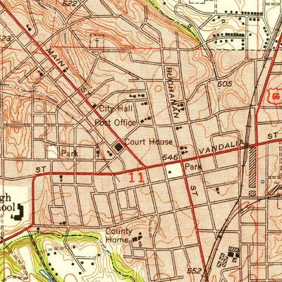 United States Geological Survey Edwardsville, IL (1950, 24000-Scale) digital map