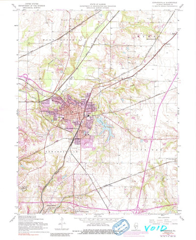 United States Geological Survey Edwardsville, IL (1954, 24000-Scale) digital map