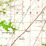 United States Geological Survey Edwardsville, IL (1954, 62500-Scale) digital map