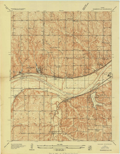United States Geological Survey Edwardsville, KS (1934, 24000-Scale) digital map