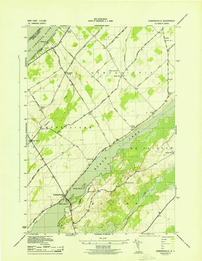 United States Geological Survey Edwardsville, NY (1943, 31680-Scale) digital map