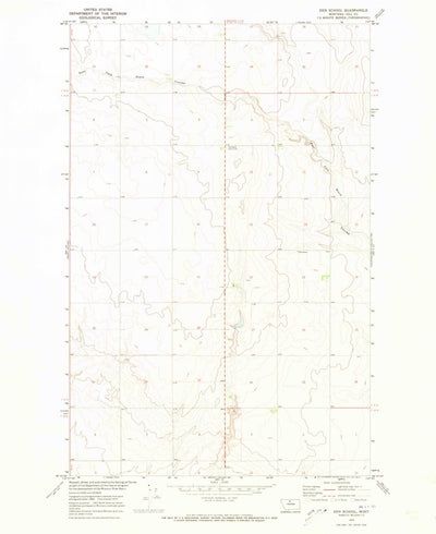 United States Geological Survey Een School, MT (1970, 24000-Scale) digital map