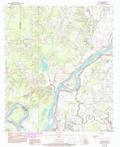 United States Geological Survey Effie, LA (1993, 24000-Scale) digital map