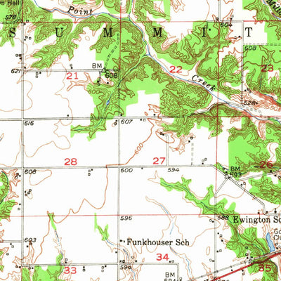United States Geological Survey Effingham, IL (1950, 62500-Scale) digital map